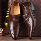 Мужские классические модельные туфли, классические модельные туфли с низким вырезом, размер 38-48, лето 2021 г., кожаная обувь с тиснением