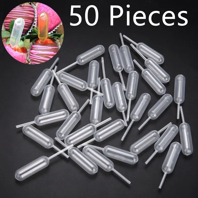 50 шт. пластиковые пипетки 4 мл | Дом и сад