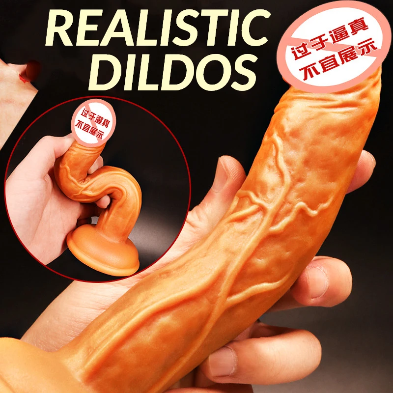 Реалистичный фаллоимитатор огромное всасывание женский пенис мастурбация