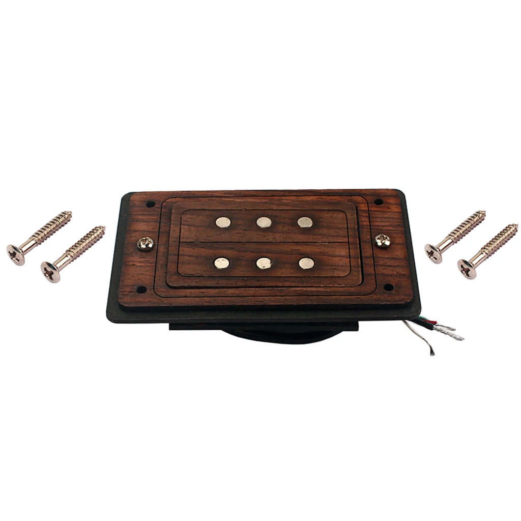 

Wired 3 String Cigar Box Guitar Double Coil Pickup with Screws DIY