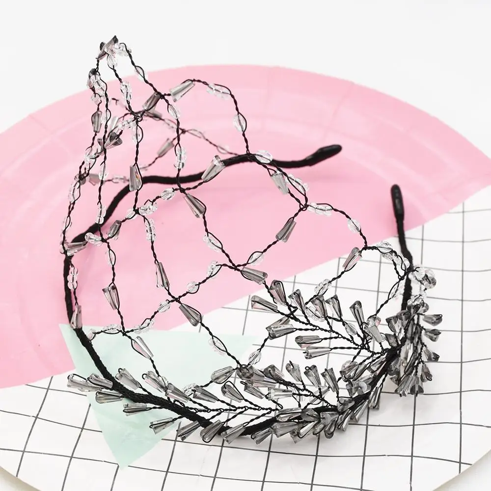 Уникальные свадебные головные пряжки полные стразы короны и тиары повязки для