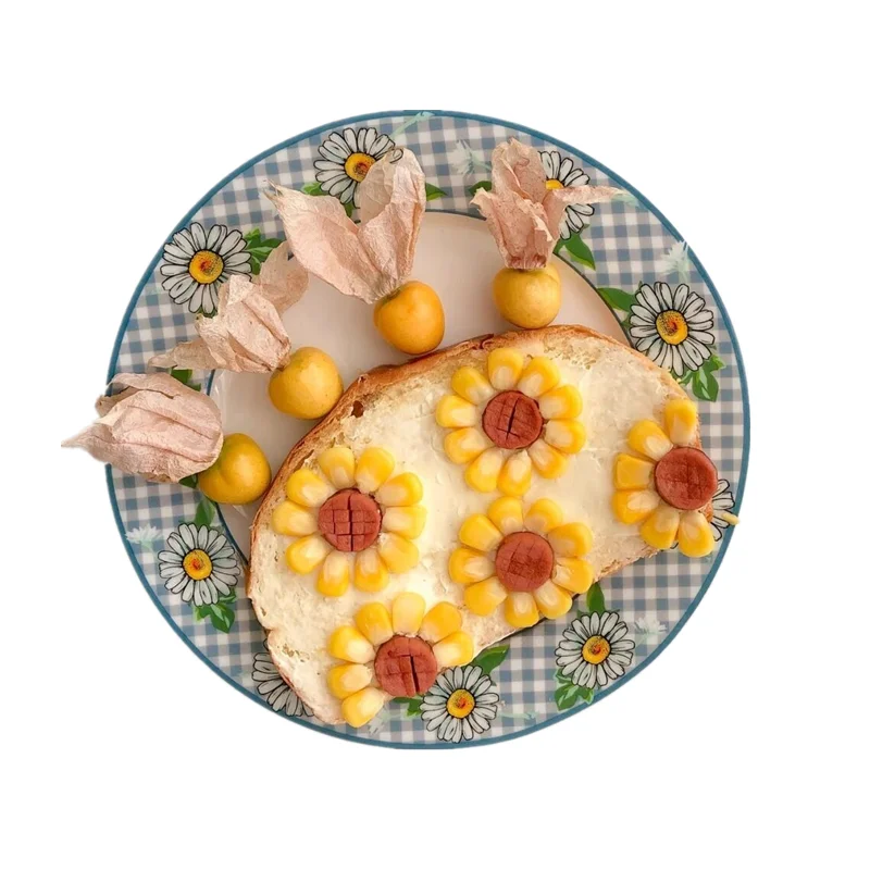 Новинка корейские круглые керамические Тарелки из костяного фарфора Для Еды