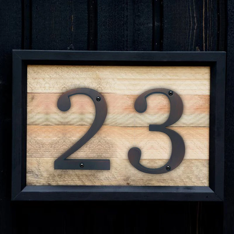 4 в 101 мм номер дома двери цинковый сплав винтовой монтаж уличный адрес знак № 0-9