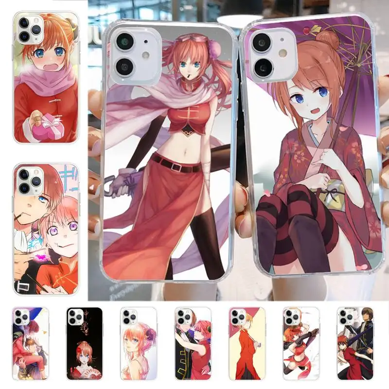 

Gintama Kagura Phone Case for iphone 13 11 12 pro XS MAX 8 7 6 6S Plus X 5S SE 2020 XR case