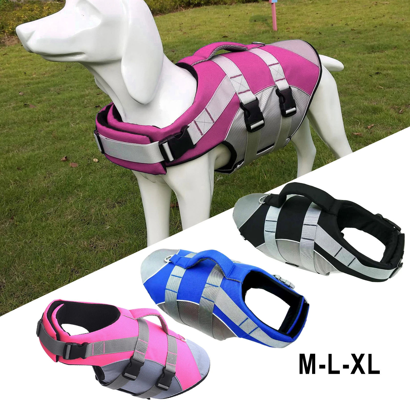 

Pet Dog Life Jacket Safety Vest Dog Clothes Dog Swimsuit Summer Oxford Breathable Pet Floatation Vest Saver Swimsuit Preserver