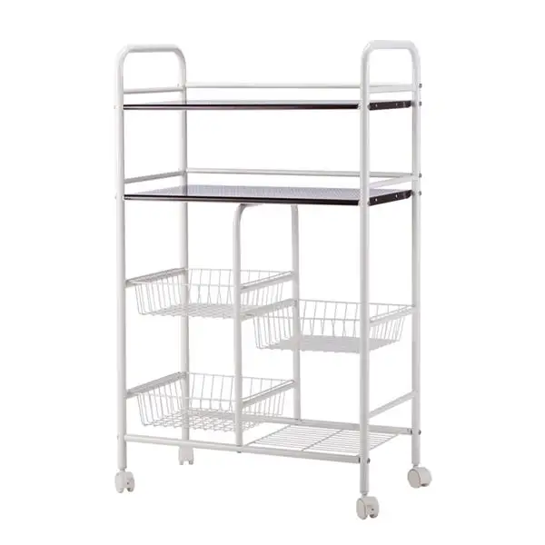 Двухрядная сетчатая корзина для хранения Многофункциональный кухонный шкаф