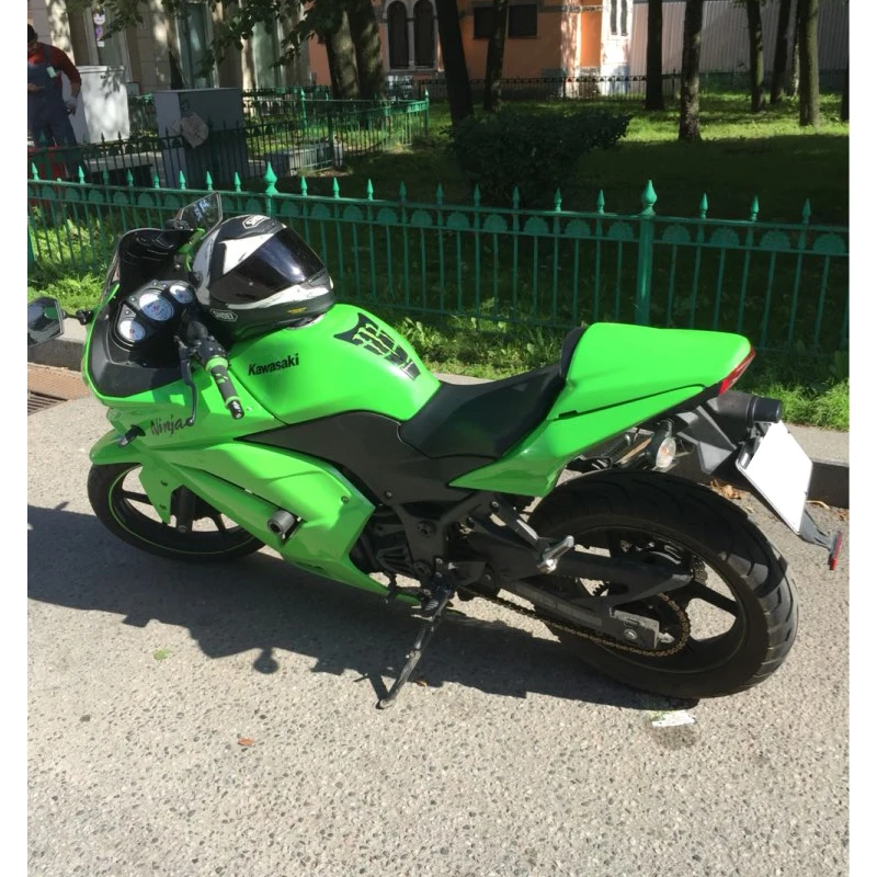 Обтекатель заднего сиденья для капота 2008 2009 2010 2012 Kawasaki Ninja EX 250 250R EX250 Pillion Зеленый