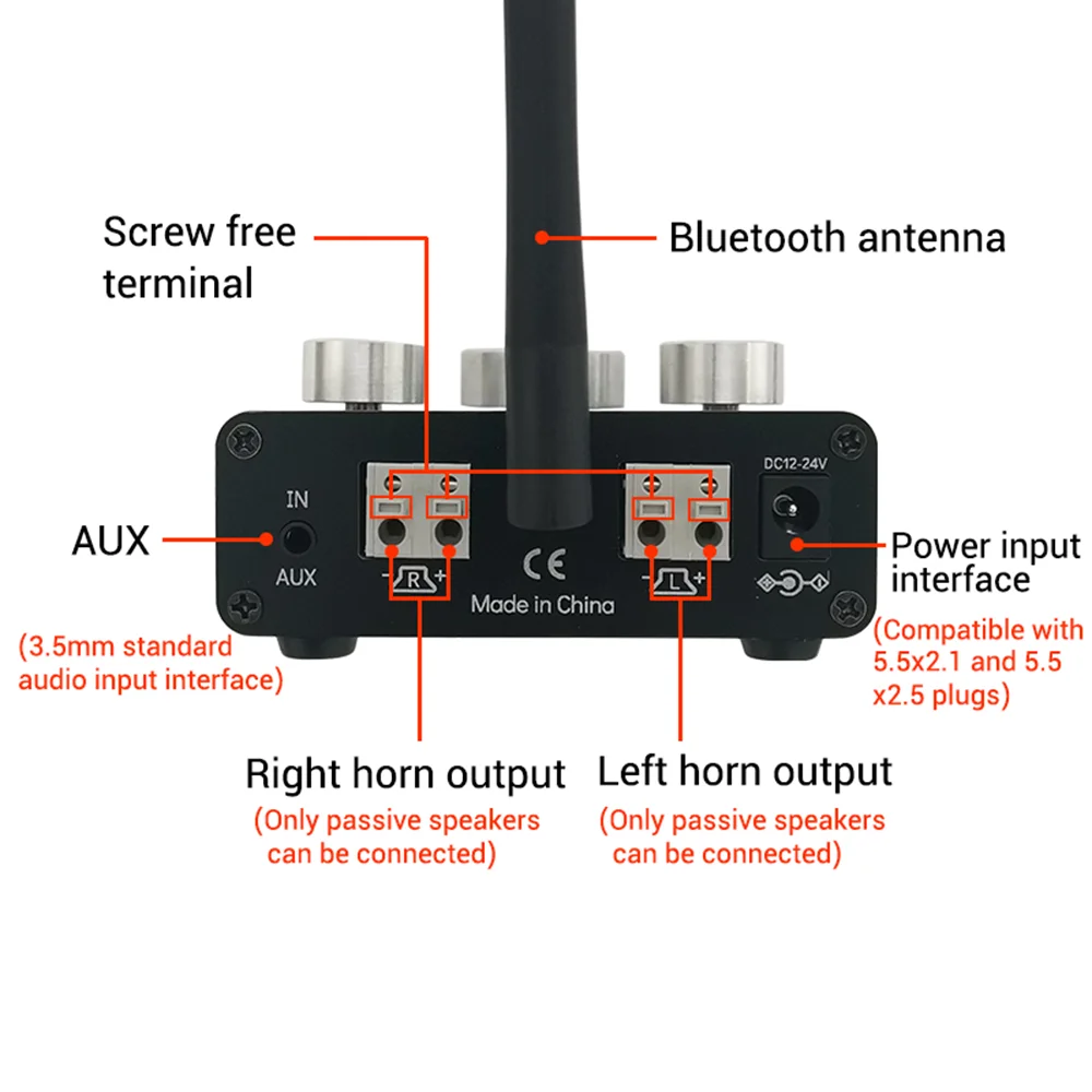 5 0 Вт x2 высокая яркость Bluetooth двухканальная стереосистема TPA3116 Плата усилителя |