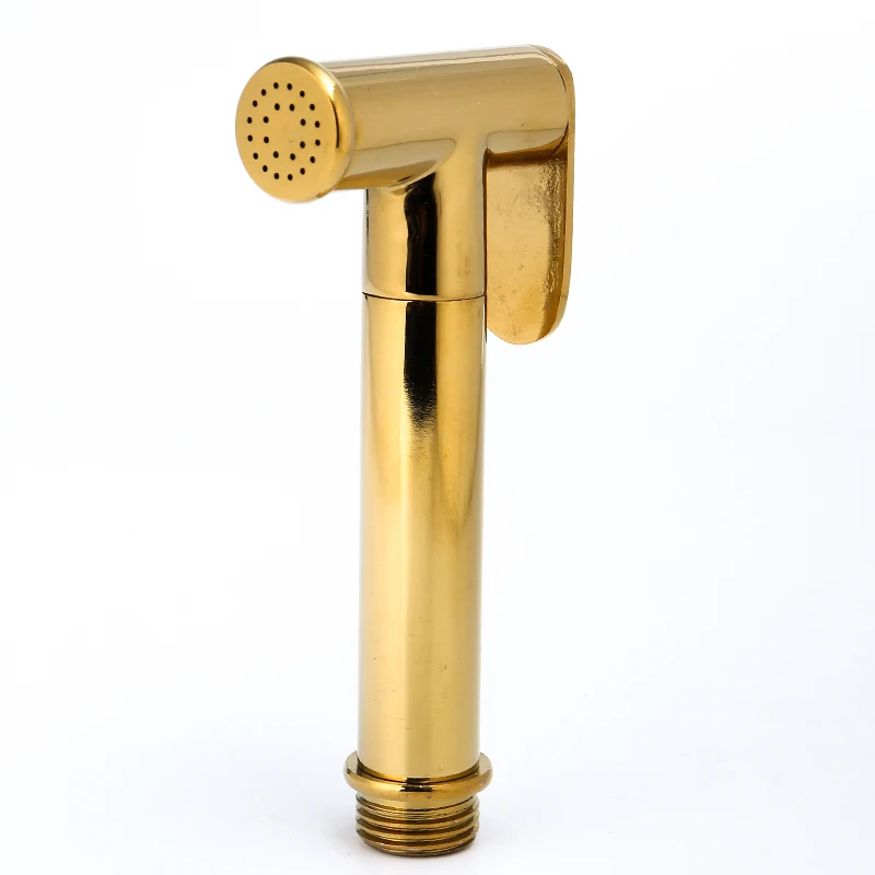 Золотистый латунный одиночный угловой клапан для холодной и горячей воды