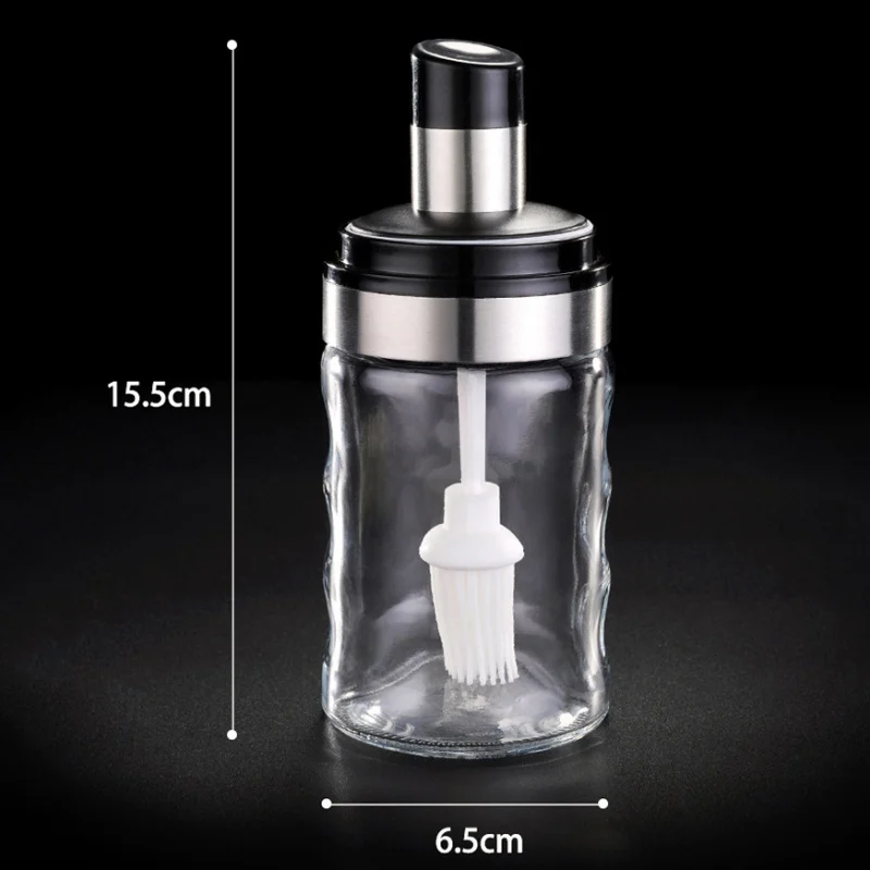 

Cooking Seasoning Oil Bottle High Resistant Edible Seasoning Glass Bottle Kitchen Cabinet Spice Jar Home Kitchen Gadgets #