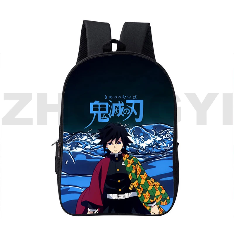 

Harajuku 3D Demon Slayer Kimetsu No Yaiba Backpack 16 Inch Japanese Anime Cartoon Kawaii Boy Girl Bookbag Top Quality Women Bags