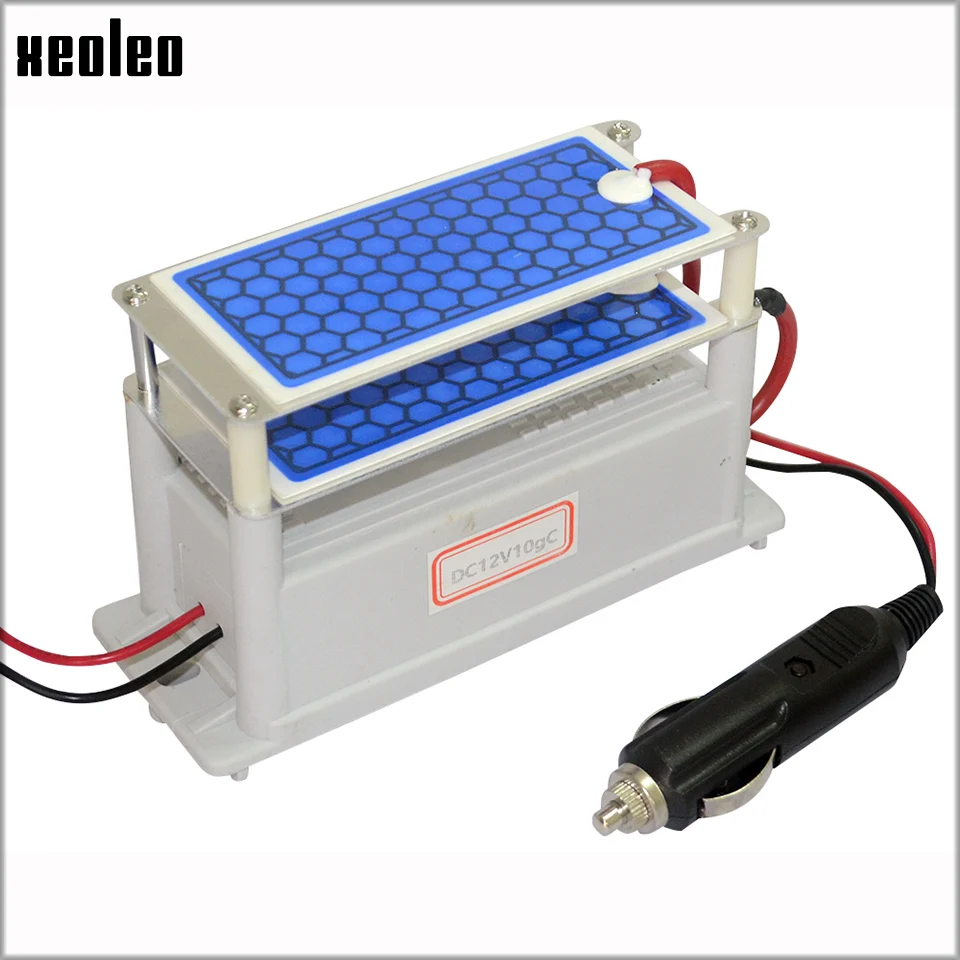 

XEOLEO Ozone generator Car Air purifier Air clearer 12V 10g Ozone Disinfection machine part DIY Car Charger Ozone Air Sterilizer
