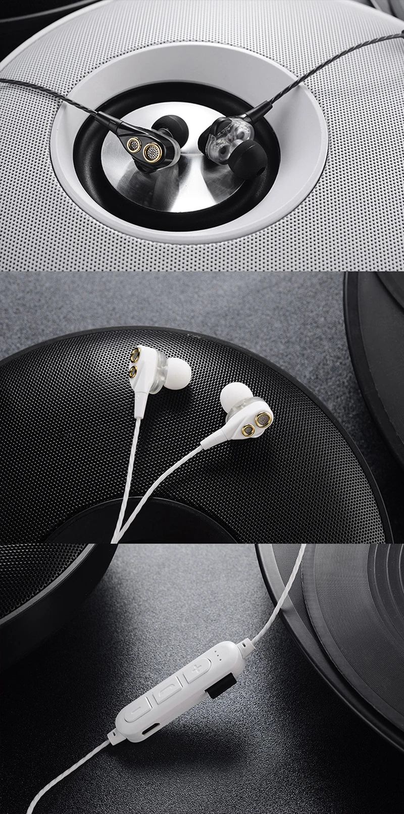Двойные динамические bluetooth-наушники 6D с объемным звуком, поддержка наушников, TF карта, стерео бас, беспроводная гарнитура для мобильного телефона