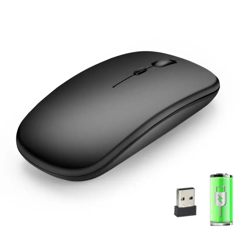 1600 dpi 2 4 GHz перезаряжаемая беспроводная мышь Бесшумная ультра тонкая USB Оптический