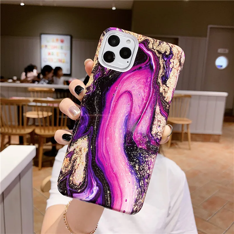 AC8309 Lovebay чехол с мраморной текстурой для iPhone 11 Pro Max X XS XR Xs Max чехол для iPhone 7 8 Plus Жесткие ПК-Чехлы - Цвет: AC8309