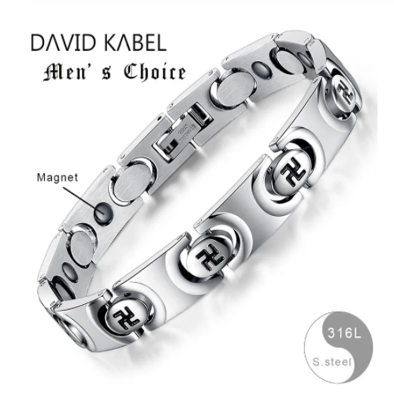 2 шт./19 5 см мужской металлический модный браслет-сластика браслет-цепочка из