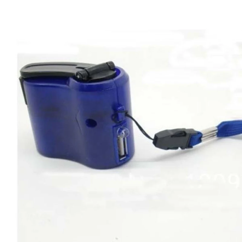 

Hand-winding Emergency Charger USB Hand Crank Manual Dynamo For MP3 MP4 Mobile USB PDA Cell Phone Power Bank Emergency Charging