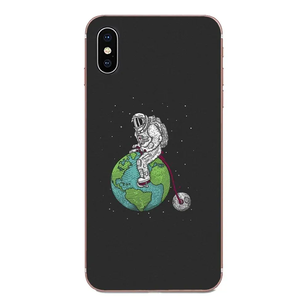 Космическая любовь Луна астронавт для Samsung Galaxy A51 A71 A81 A90 5G A91 A01 S11 S11E S20 Plus Ультра