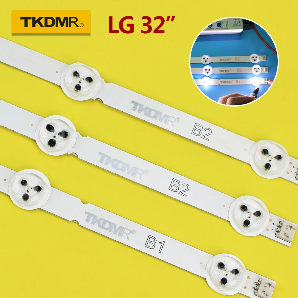 630 мм светодиодный Подсветка полосы для LG 32 &quotТВ 32LN5100 32LN520B 6916L 1106A 1105A 1204A 32ln570V 32LN545B