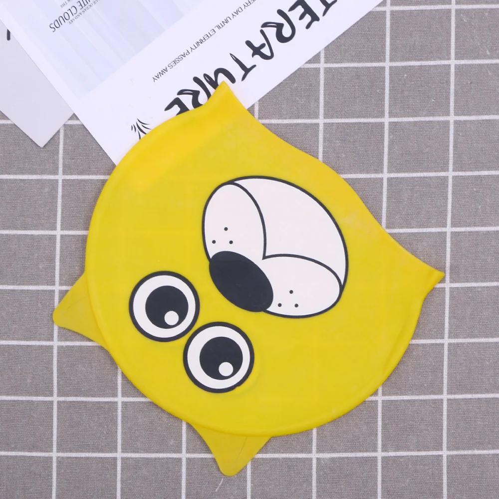 

2pcs Kids Unisex Waterproof Silicone Cartoon Swimming Cap Dog Animal Swimming Hat for Boys Girls Dark Blue (6)