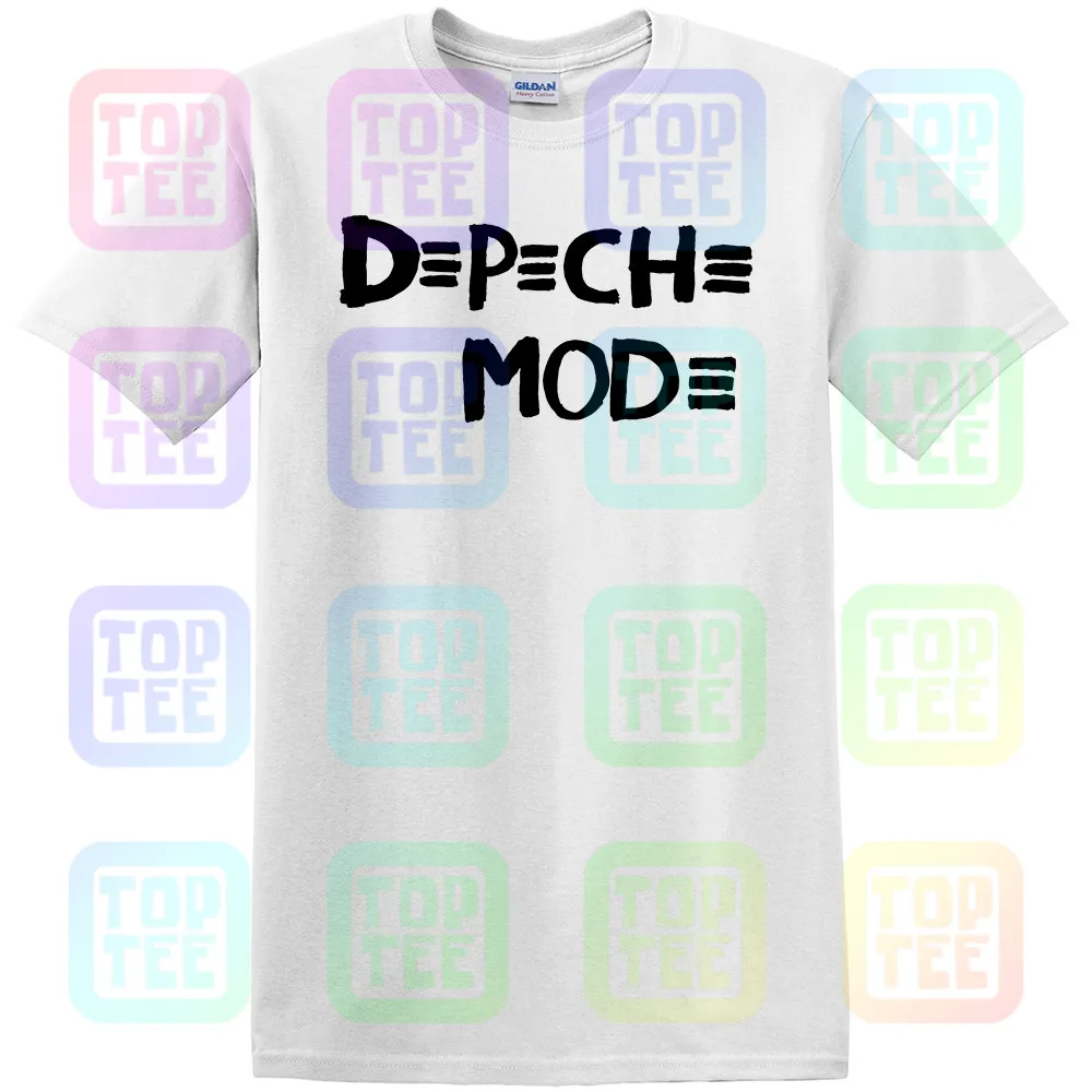 Depeche рубашка Mode футболка унисекс Тур размеры 1988 США все s черная полоса для мужчин новинка 4