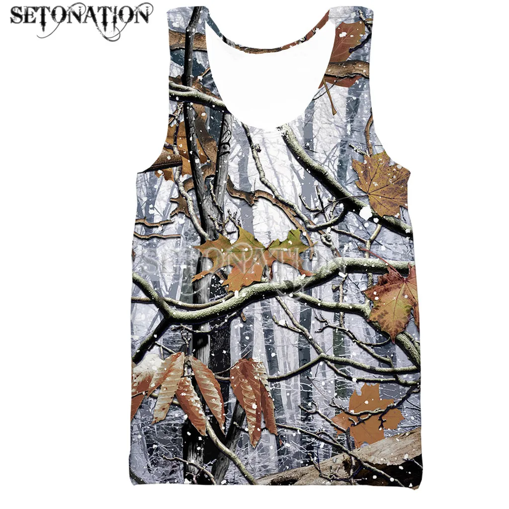 Жилет для снежной охоты мужчин и женщин новинка модный крутой жилет с 3D принтом