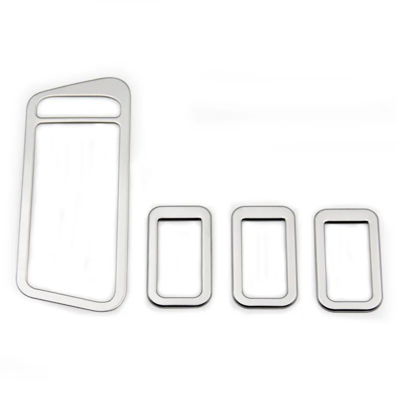 4 шт./компл. декоративная накладка на подлокотник автомобиля из нержавеющей стали