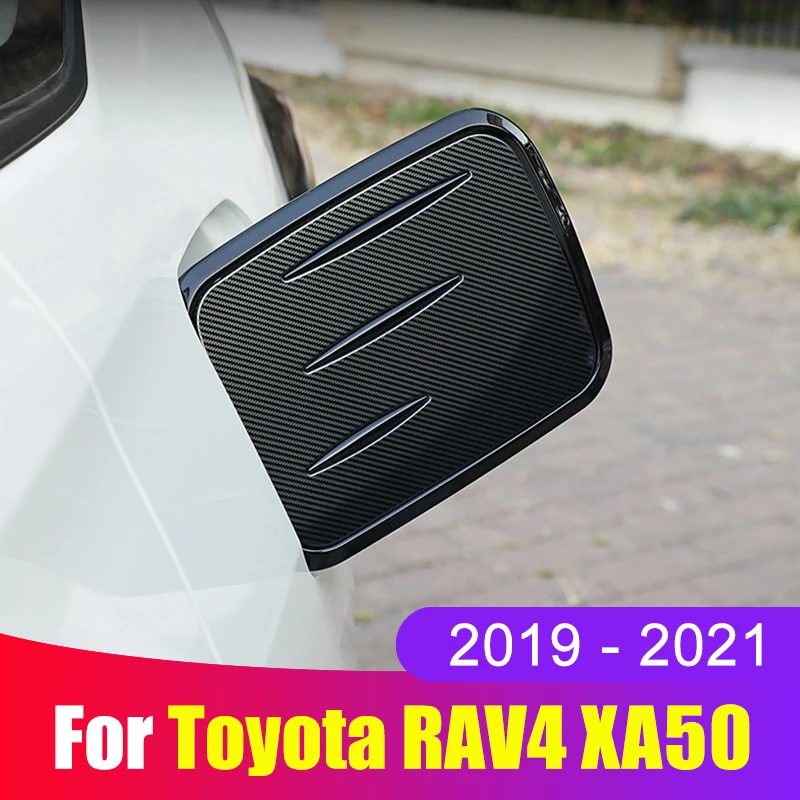 

ABS углеродный внешний автомобильный топливный бак, крышка бензобака, Наклейка для Toyota RAV4 RAV 4 2019 2020 2021 2022 XA50, аксессуары
