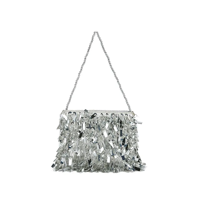

Fairy Bag 2021 Summer New Fashion Personalized Sequined Fresh Girl Chain Shoulder Crossbody Small Square Bag