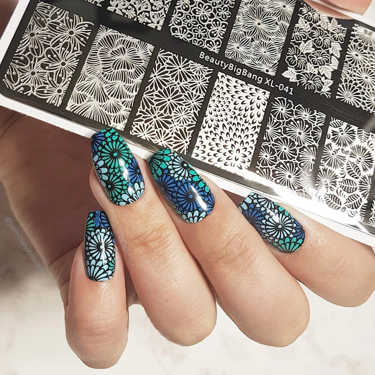 BeautyBigBang штамповочная пластина 6*12 см цветочный дизайн ногтей штамповка пластины Аксессуары штамп для шаблоны для ногтей Дизайн ногтей BBB XL-041