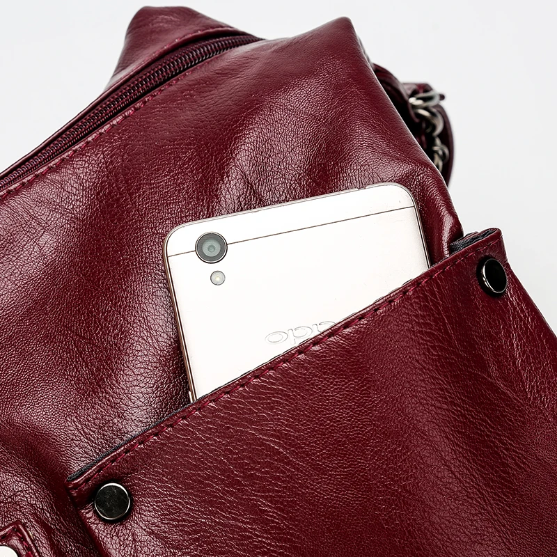 Fashion Hobos Tote Bag Soft Leather Ladies Multi Pocket Handbag luxury handbags women bags designer shoulder for sac | Багаж и сумки