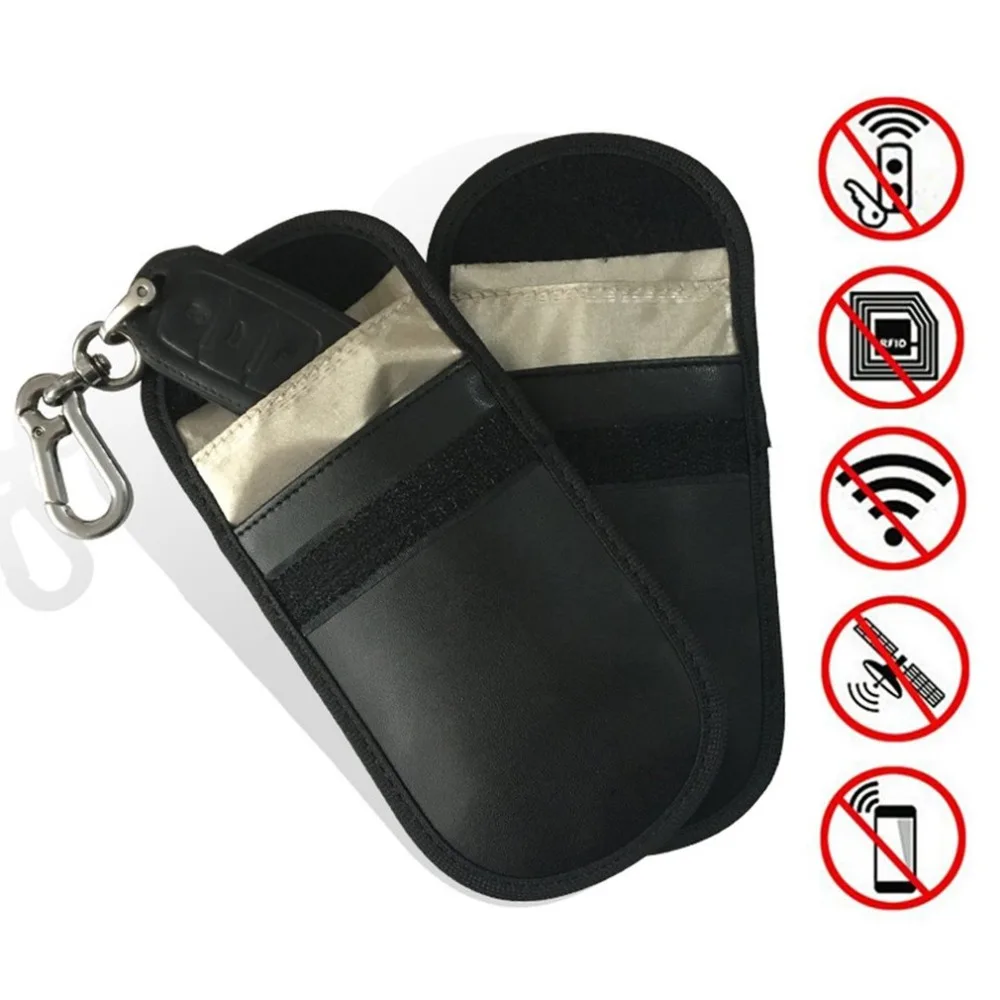 Rfid-чехол для ключей для мобильного телефона с защитой от радиации, защитная сумка, посылка для карт, чехол для карт, 2 шт