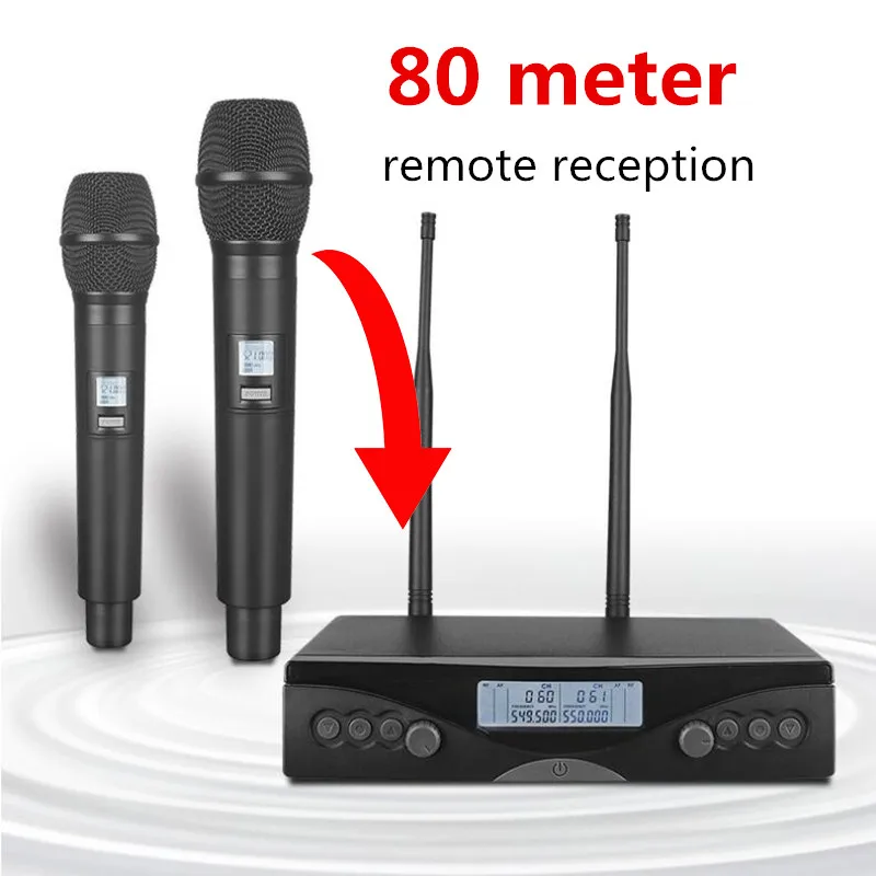 Finlemho UHF Wireless Microphone Home Karaoke Studio Recording Professional Dynamic Vocal System For Singging Conference Set | Электроника