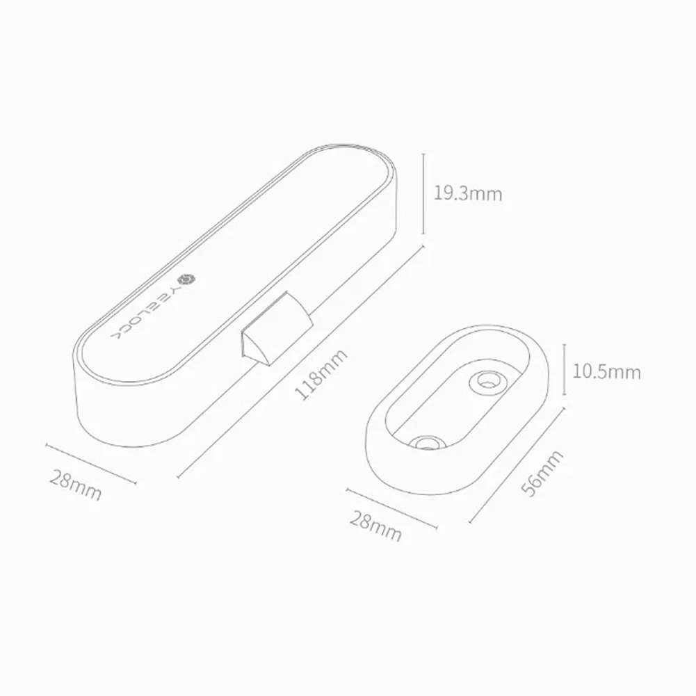 Xiaomi Youpin YEELOCK умный БЕСКЛЮЧЕВОЙ выключатель блокировки ящика шкафа Bluetooth