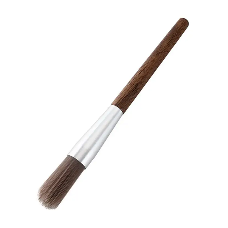 

Coffee Grinder Machine Cleaning Brush Bristles Dusting Brushes with Wooden Handle Cleaner Tool for Barista Home Kitchen