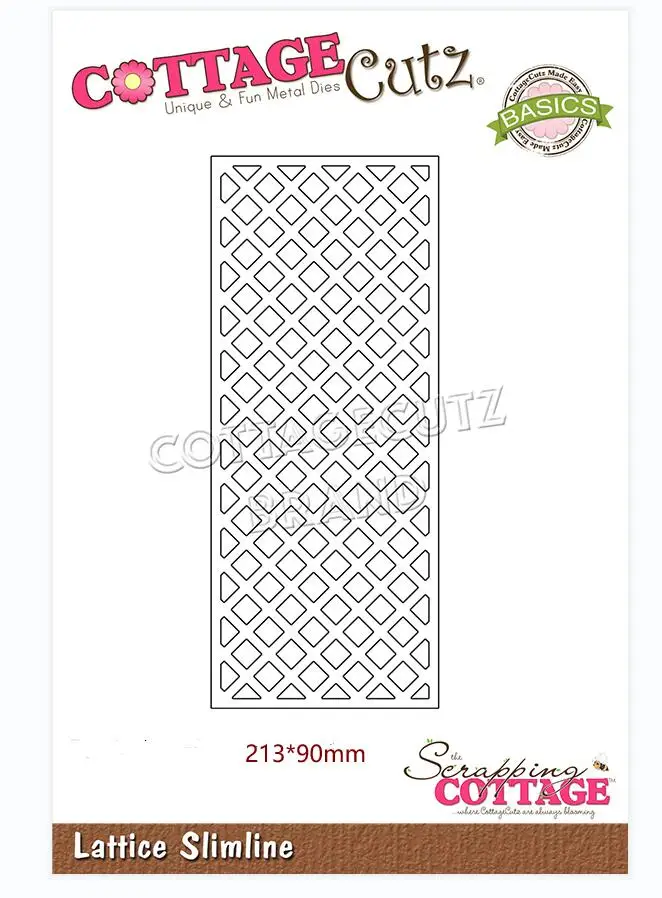 

Metal cutting dies lattice slimline mold card Scrapbook paper craft knife mould blade punch stencils