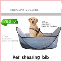 pet clipping bib prevents dog hair from falling to ground pet hair cutting bib oxford fabric hair new pet hair cutting tools
