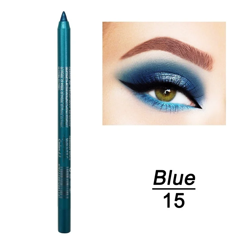 

14colors Long Lasting Waterproof 1pcs Eyeliner Pencil Cosmetic Tool