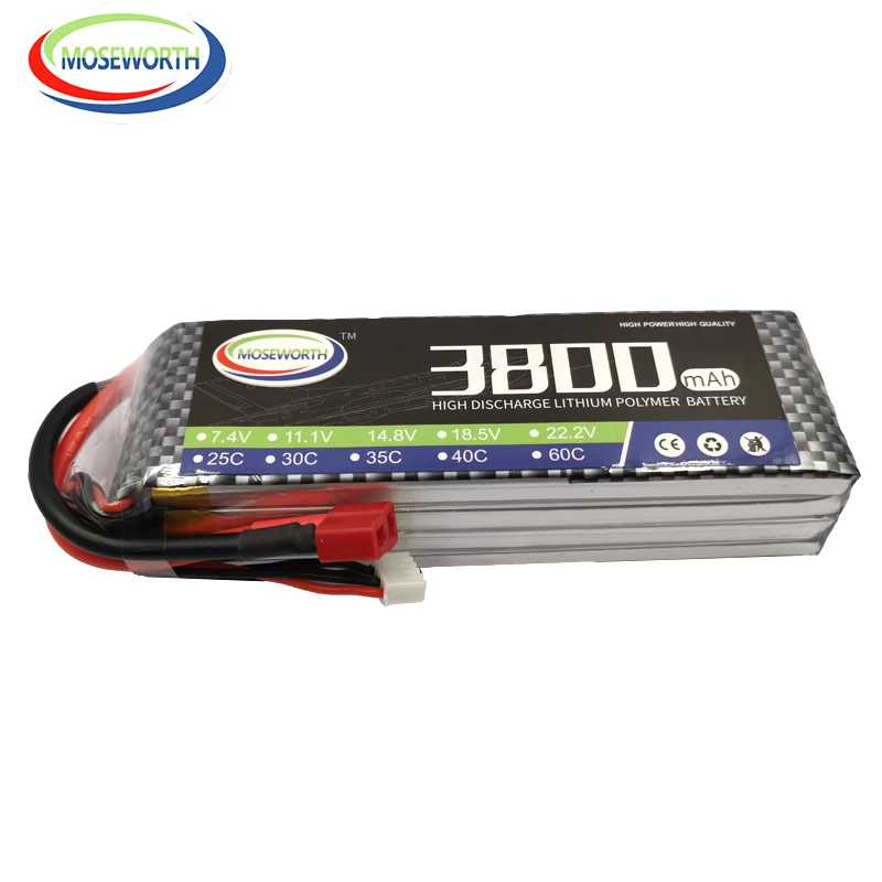 MOSEWORTH RC Lipo Батарея 4S 14 8 V 3800 мА/ч 60C для дистанционно управляемого Modlel летательный