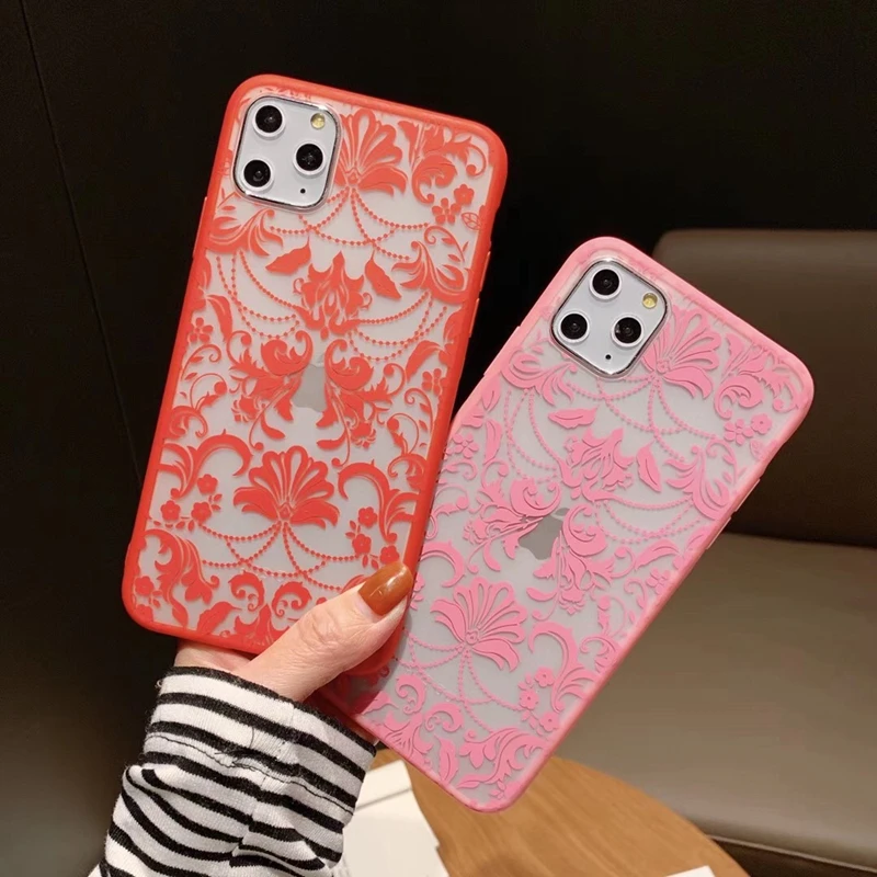 Sexy Lace Floral Paisley Retro Flower Phone Case for iphone 11 XR XS Pro Max X 6 S 7 8 Plus Mandala Henna Back Cover Coque Gifts | Мобильные