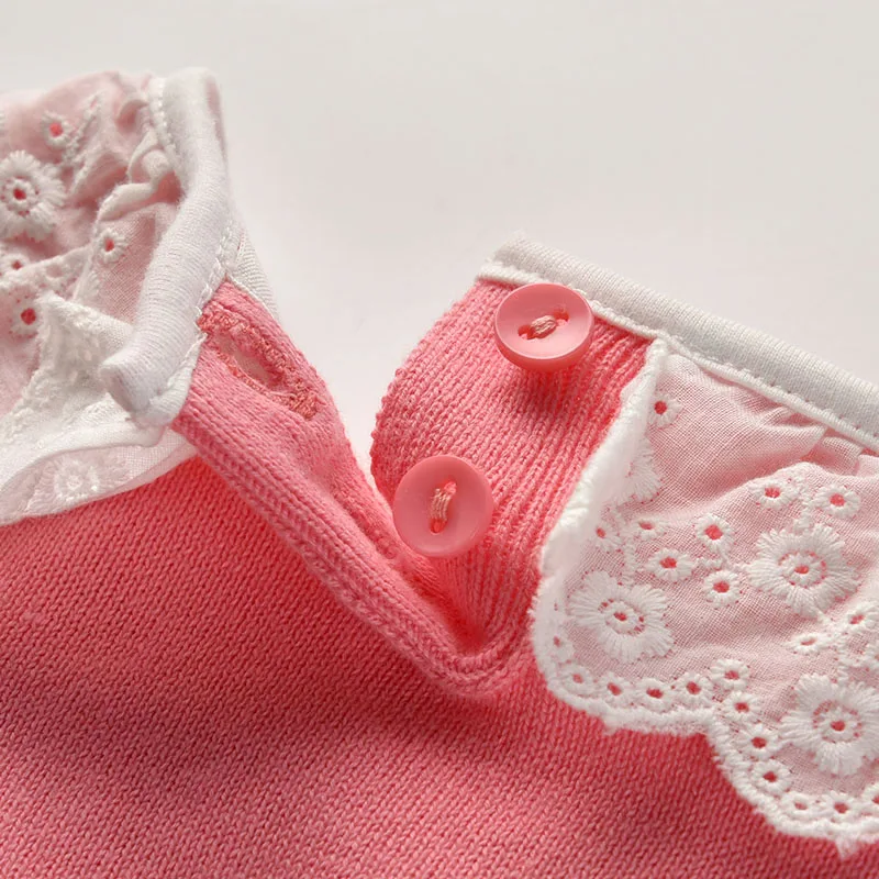 Комбинезоны для новорожденных девочек 3 18 месяцев кружевные вязаные ромперы с