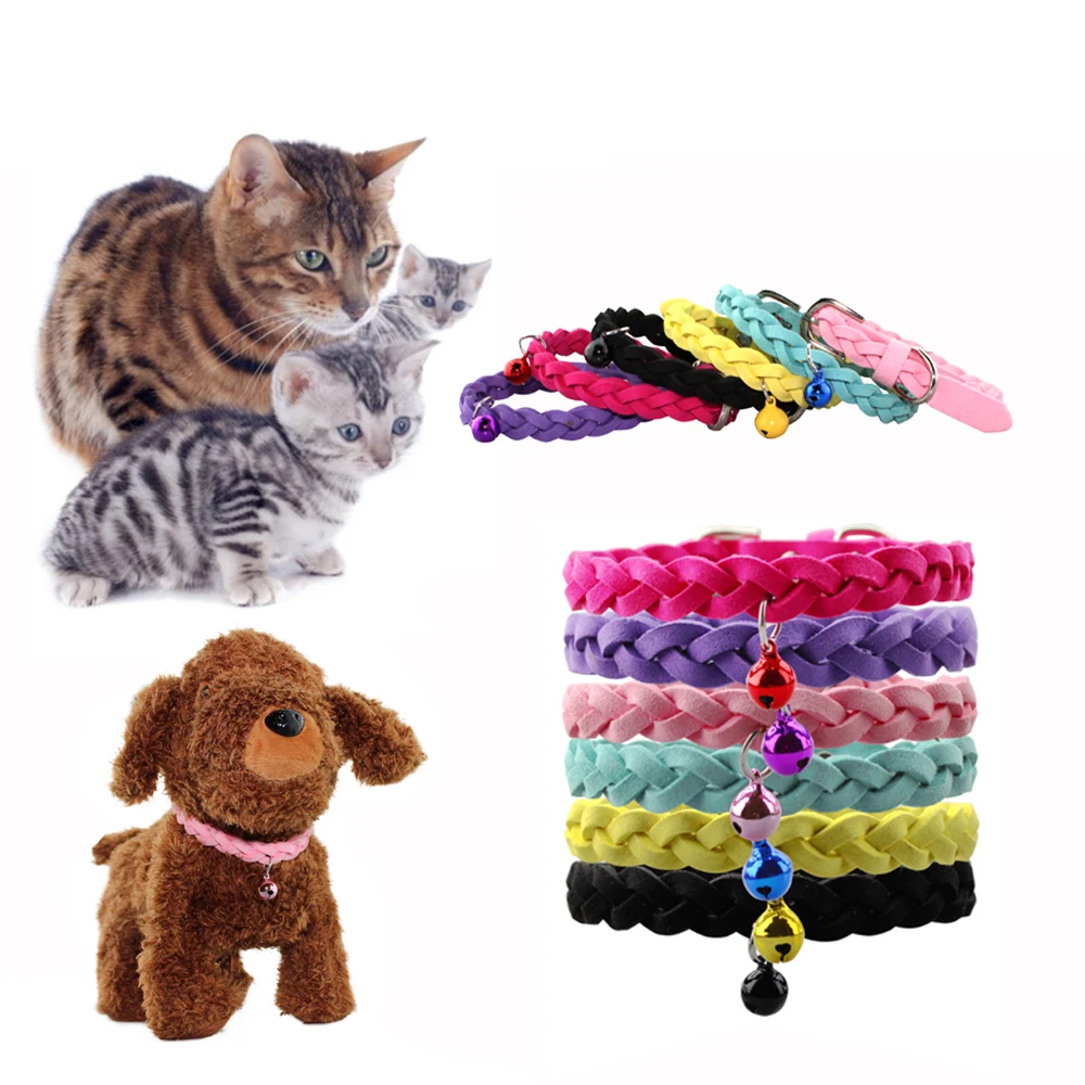 

Cats Collars Leashes Softy Adjustable Puppy Pet Kitten Necklace Collars Small Dog Collars Pet Accessories Cat Supplies