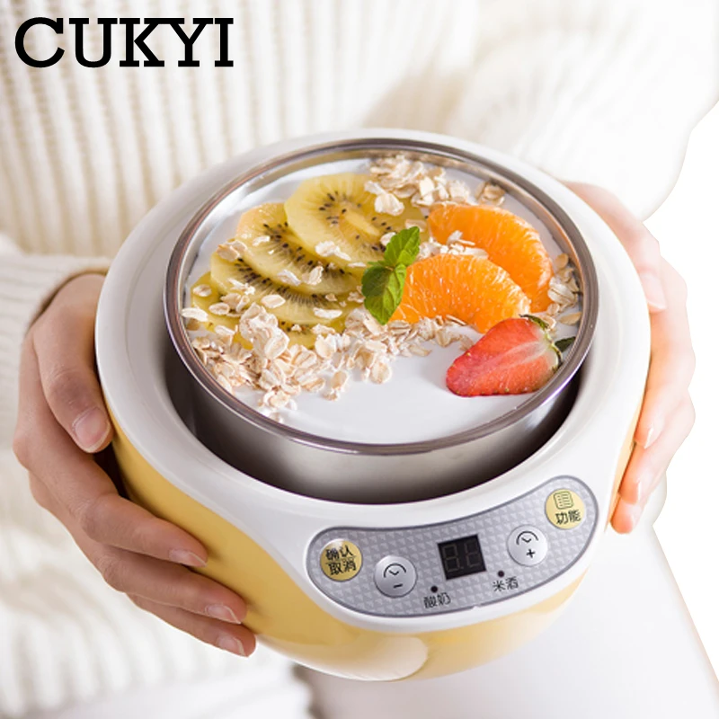 CUKYI 1L Электрический интеллигентая (ый) Многофункциональный йогурт машина