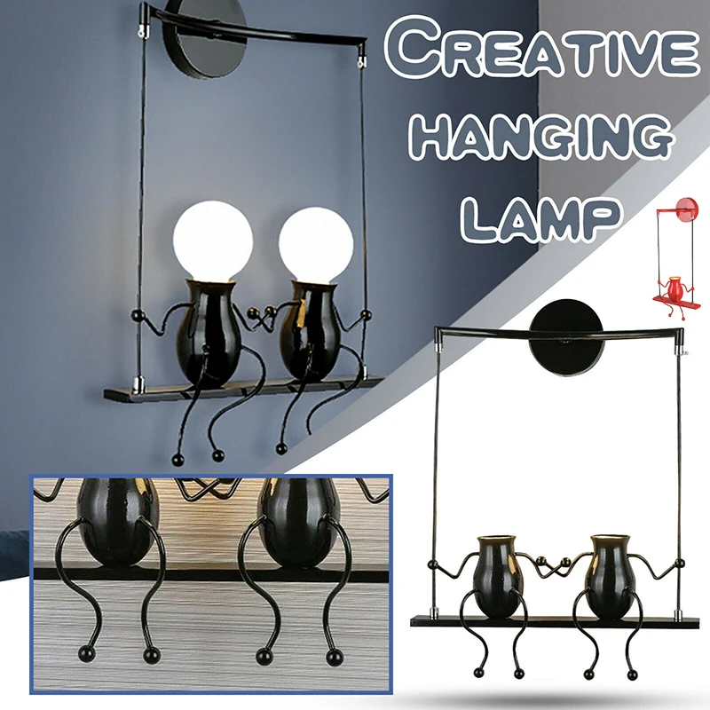 

Креативный подвесной светильник Little Man JS23, современный минималистичный подвесной светильник для спальни, гостиной, кафе