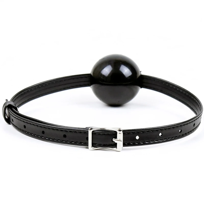 Силиконовый мяч из искусственной кожи с открытым носом кляп для взрослых игр