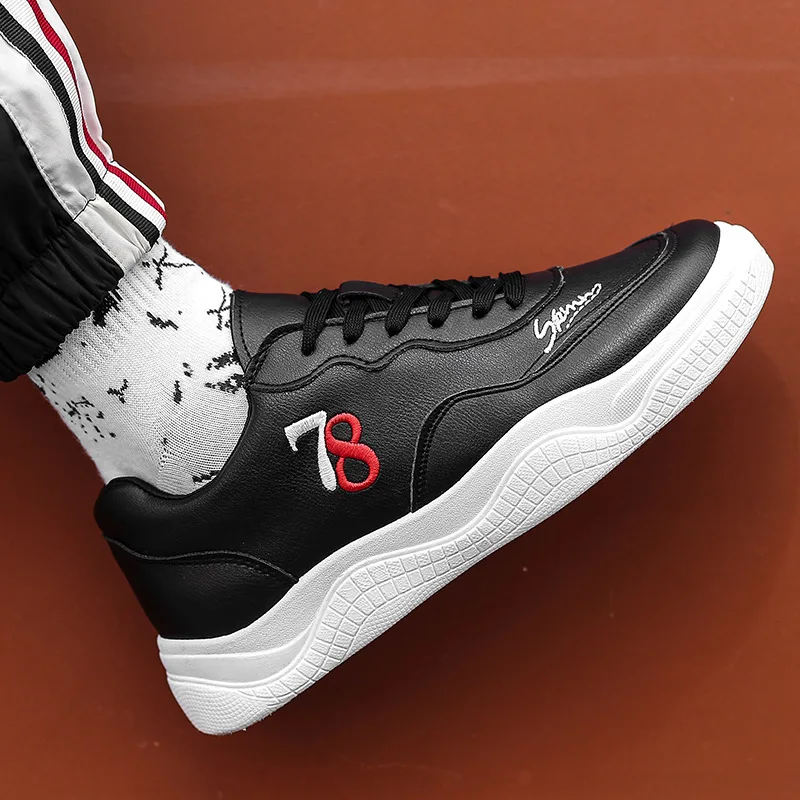 Мужская обувь сезон весна-осень Повседневная из искусственной кожи на плоской