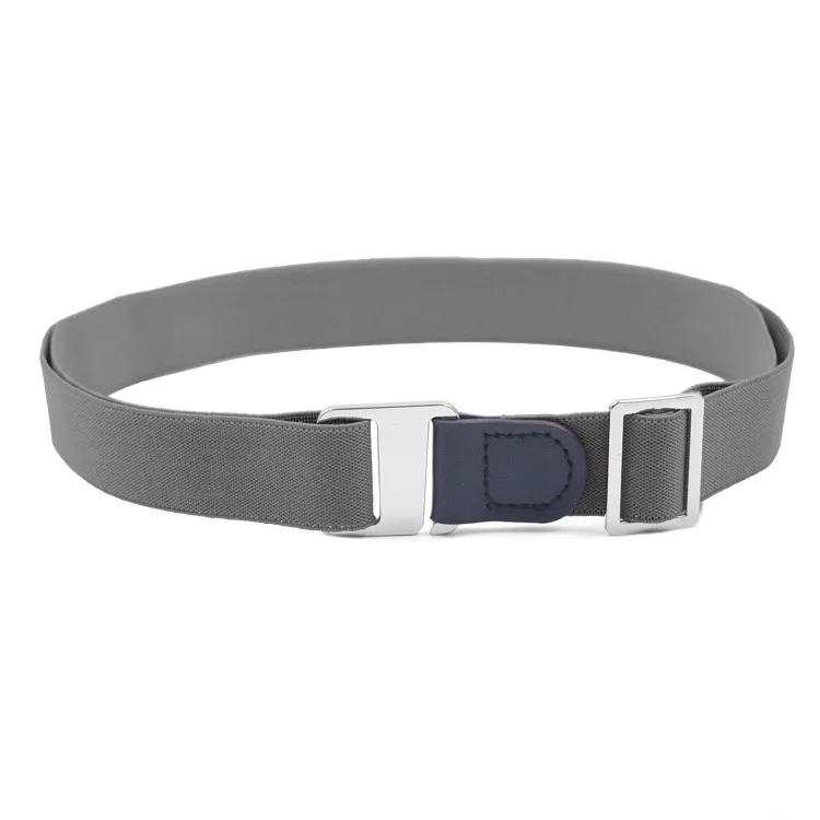 Эластичный ремень без застежки с пряжкой для мужчин и женщин невидимый джинсов