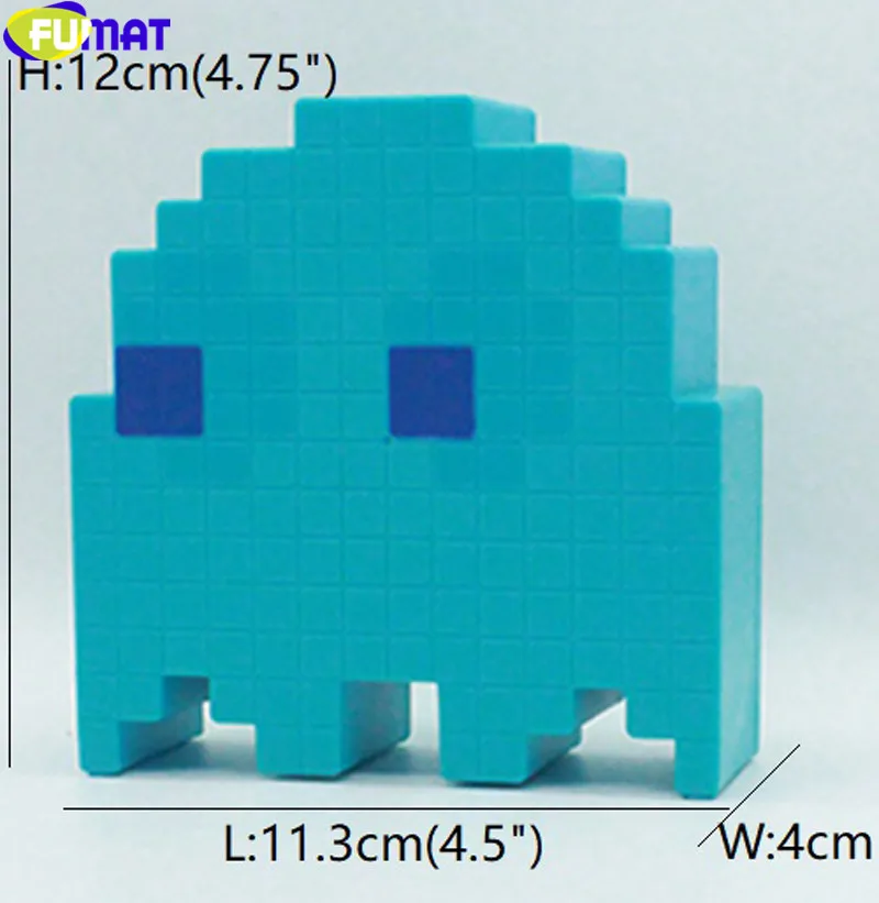 FUMAT мультфильм USB Pac-man игровой тематический цветной ночной Светильник СВЕТОДИОДНЫЙ призрак светильник s спальня детская комната праздник украшение дома ночной Светильник s
