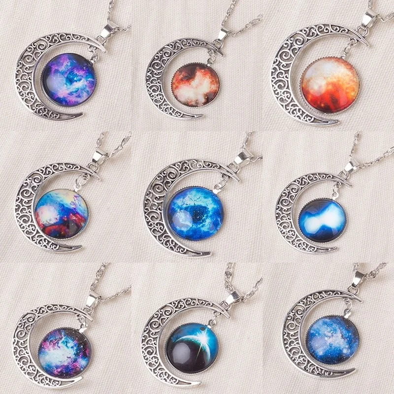 

Vintage Couple Necklace Top Quality Stainless Steel Pendant Star Moon personality time Necklace Pendant Necklace Gift Jewelry