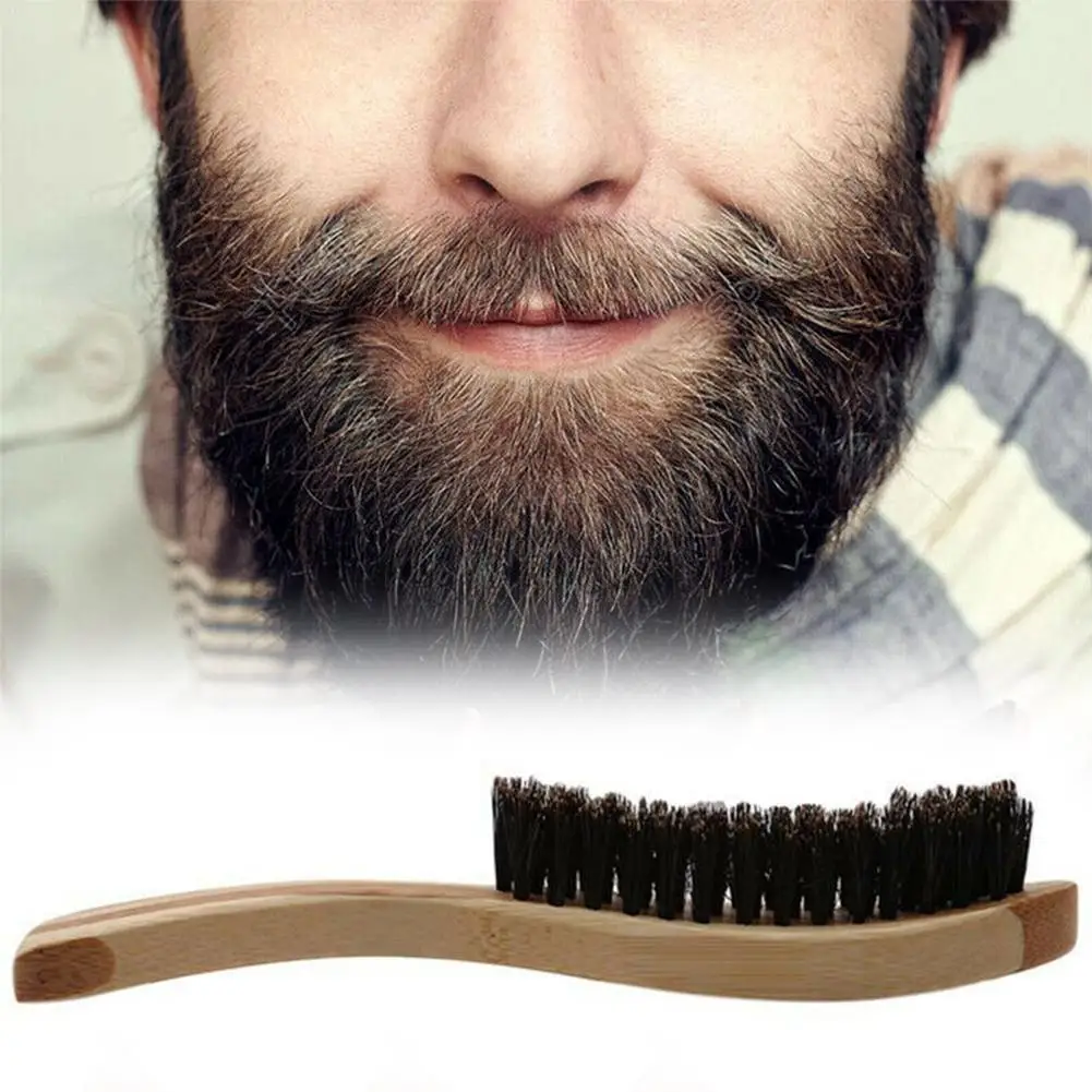 Щетка для бритья мужская с деревянной ручкой синтетический инструмент усов и